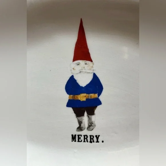 Rae Dunn Christmas Santa Plate 8" Decor Kitchenware - Picture 2 of 4